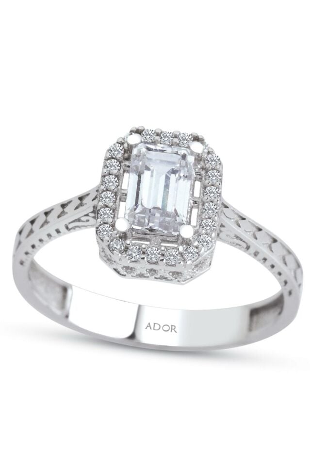 Altın Beyaz Baget Yüzük