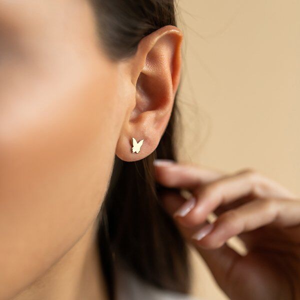 Altın Kelebek Küpe