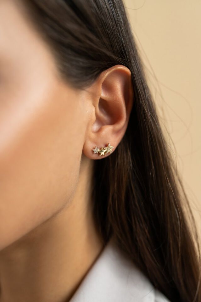 ALTIN ÜÇLÜ YILDIZ KÜPE