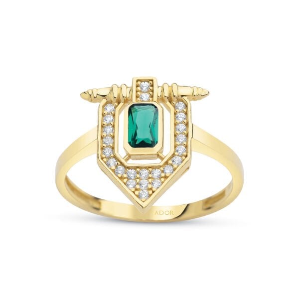 ALTIN TAŞLI FANTEZİ YÜZÜK