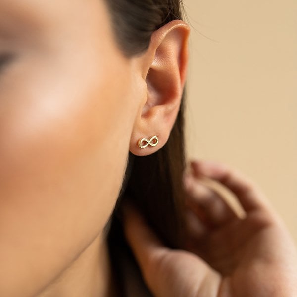 Altın Sonsuzluk Küpe