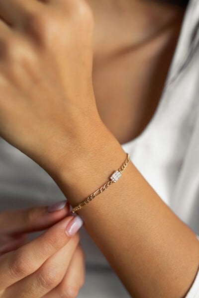 Altın Künye Baget Bileklik