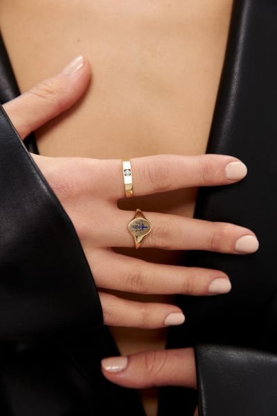 ALTIN MİNİ FİRUZE TAŞLI YÜZÜK