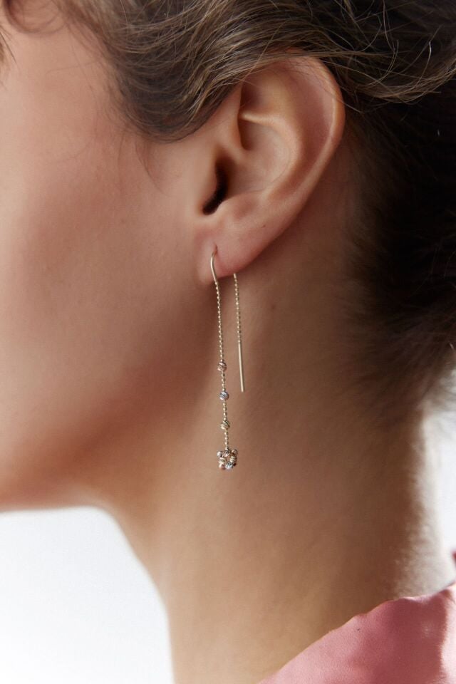 Altın Zincirli Dorika Küpe