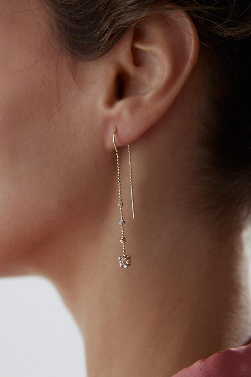 Altın Zincirli Dorika Küpe