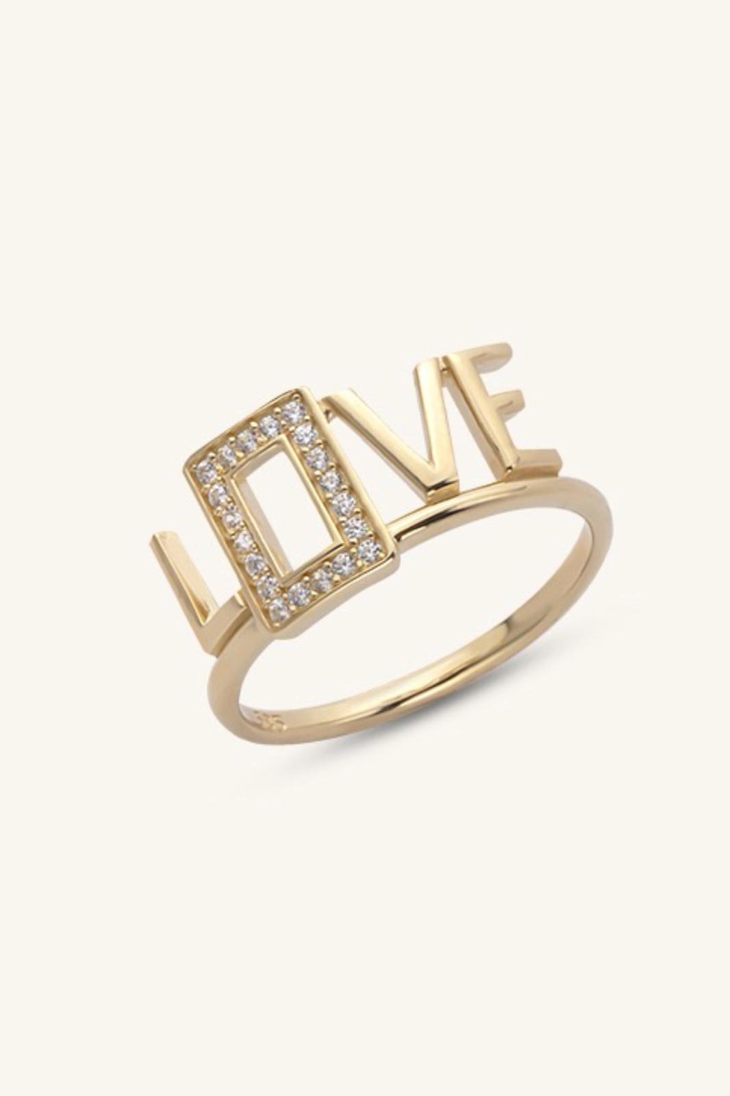 Altın Love Yüzük