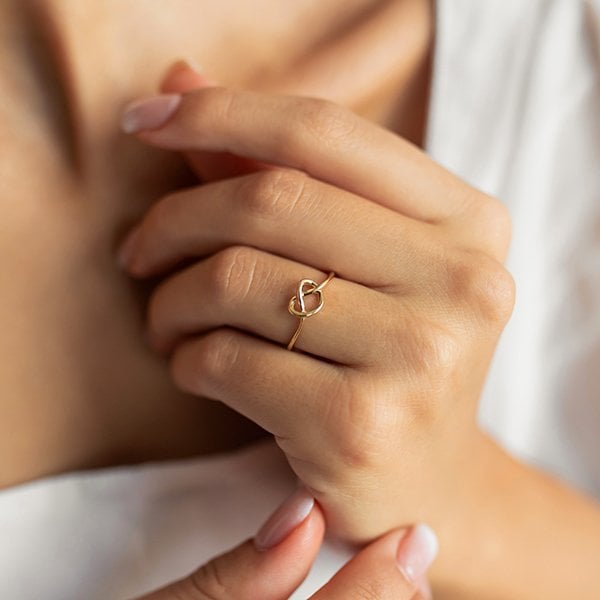 ALTIN KALP DÜĞÜM YÜZÜK