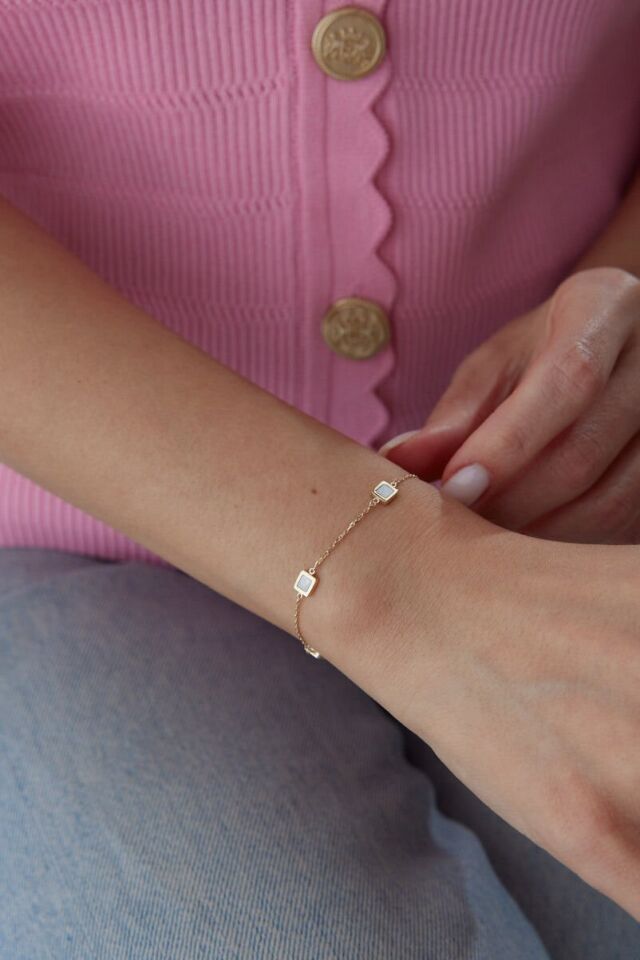 Altın Sedef Boyunluk/ Bileklik