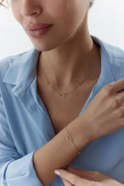 ALTIN 3'LÜ KALP SET