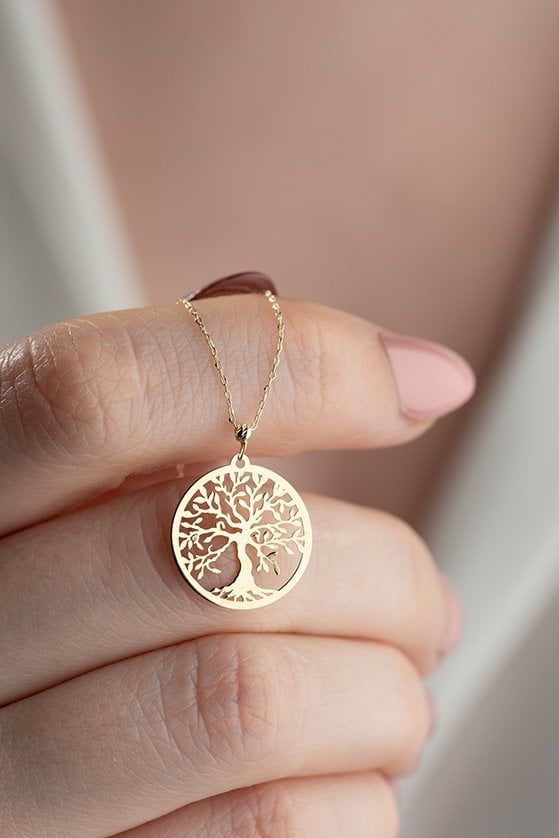 Altın Hayat Ağacı Kolye