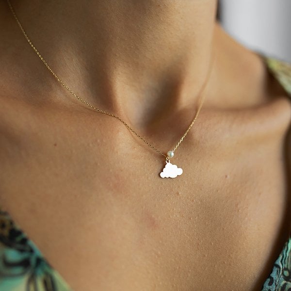 ALTIN İNCİ BULUT KOLYE