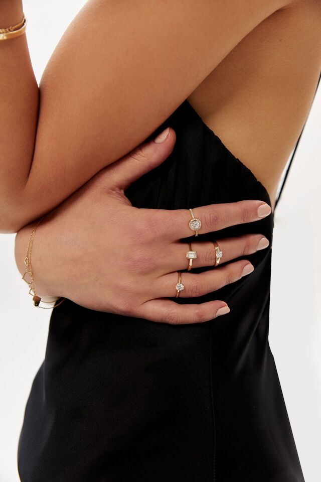 Altın Sarı Baget Yüzük