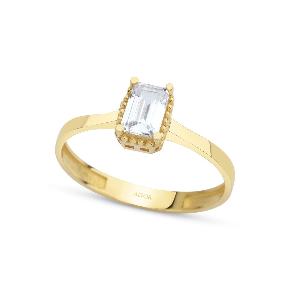 Altın Sarı Baget Yüzük