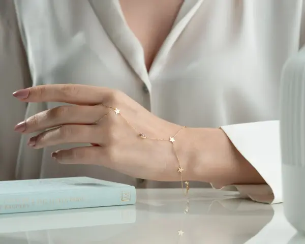 ALTIN ZİRKON TAŞLI YILDIZ ŞAHMERAN