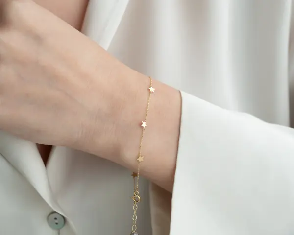 ALTIN 7'Lİ YILDIZ BİLEKLİK