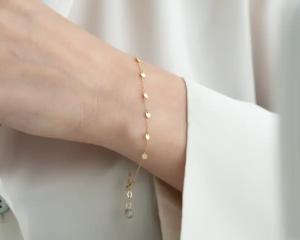 ALTIN 11'Lİ MİNİ PLAKA BİLEKLİK