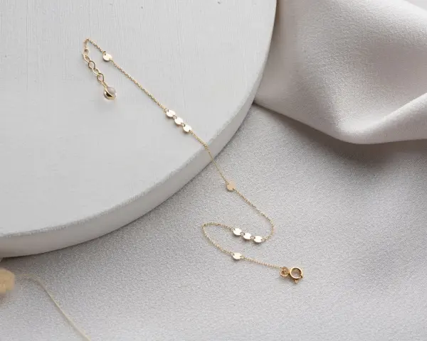 ALTIN 8'Lİ MİNİ PLAKA BİLEKLİK