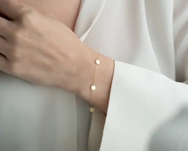 ALTIN MİNİ 5'Lİ PLAKA BİLEKLİK