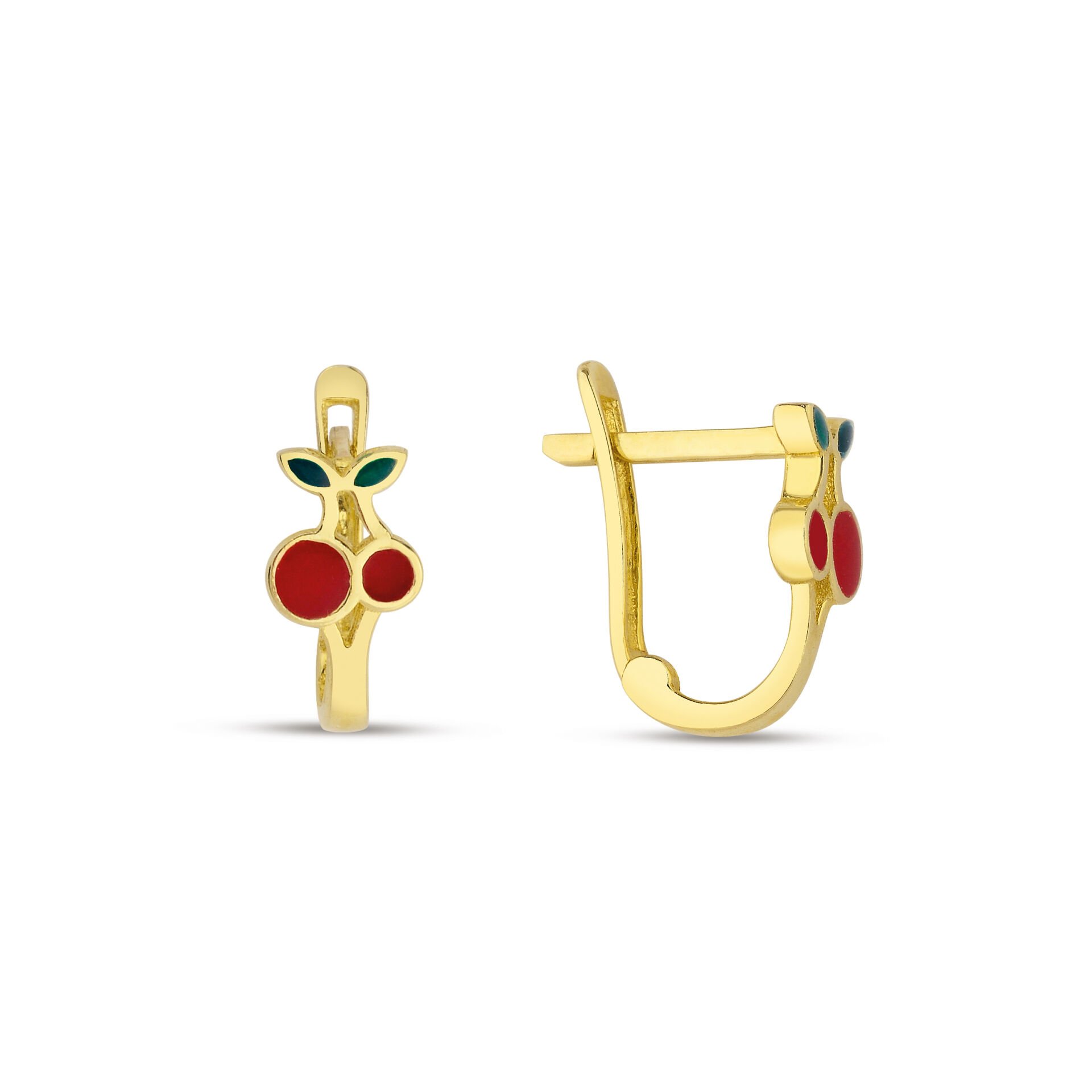 ALTIN KİRAZLI ÇOCUK KÜPESİ