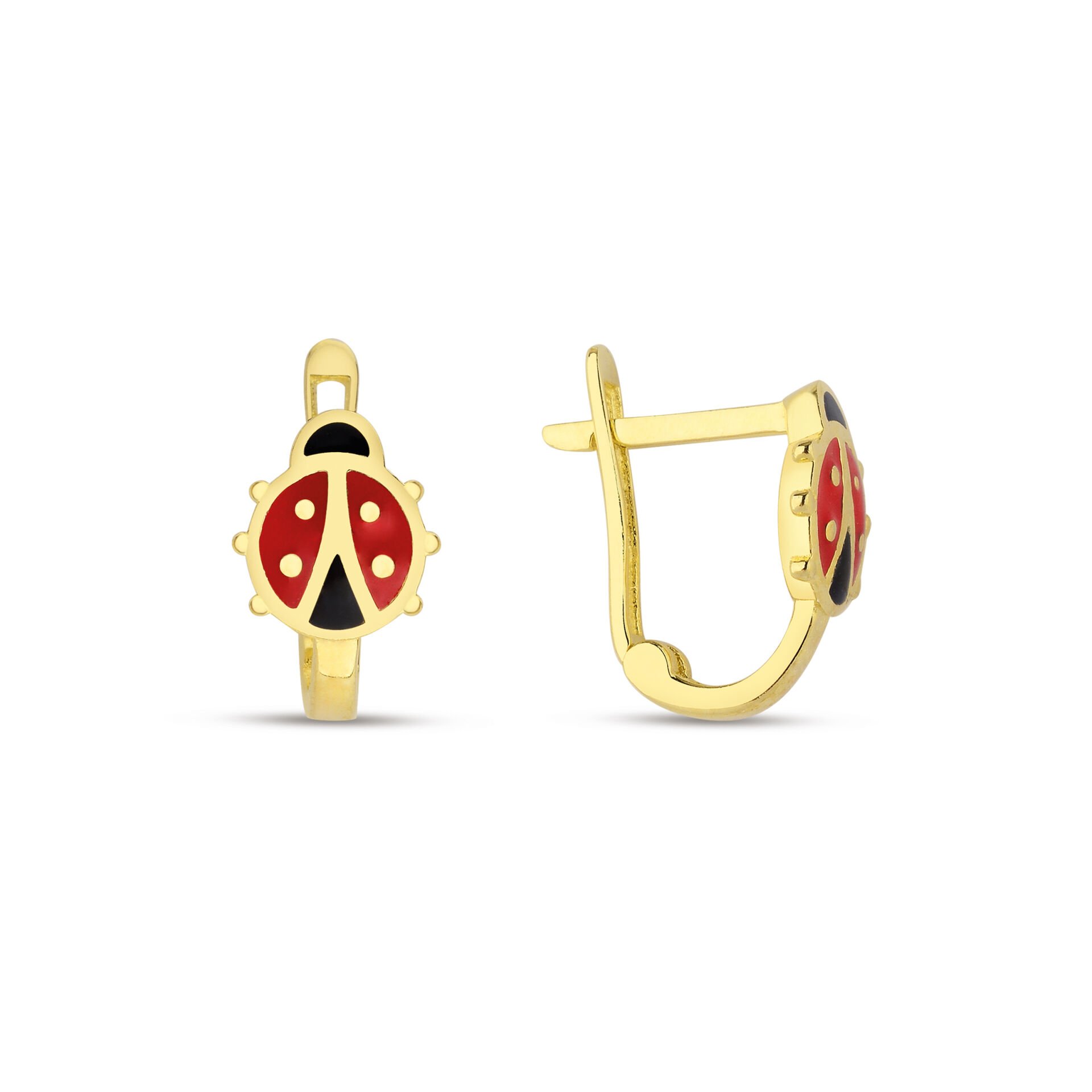 Altın Uğur Böceği Çocuk Küpesi