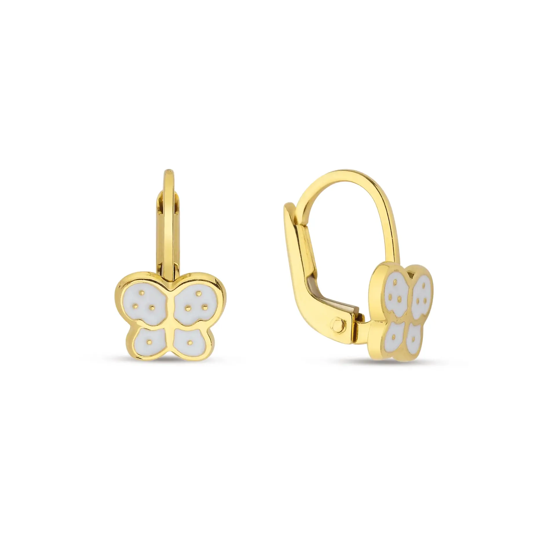 ALTIN KELEBEKLİ ÇOCUK KÜPESİ