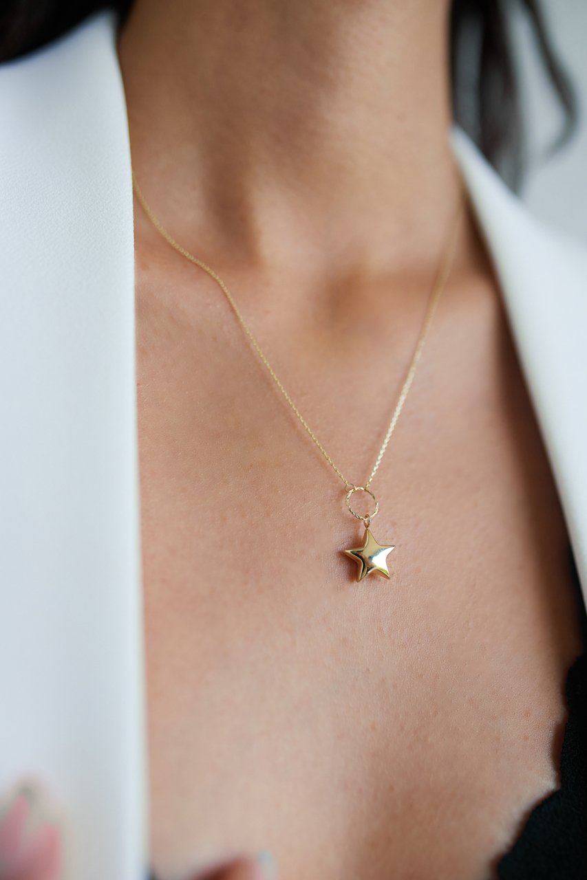 Altın Star Kolye