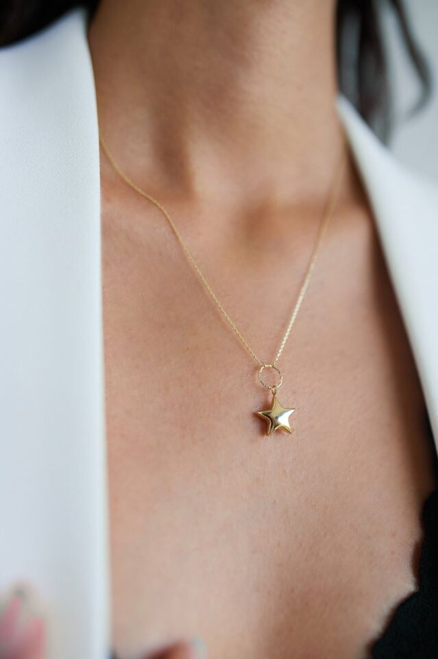 Altın Star Kolye