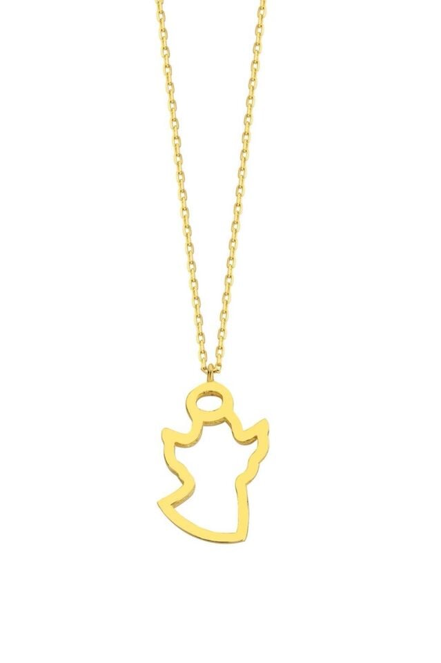Altın Melek Siluet Kolye