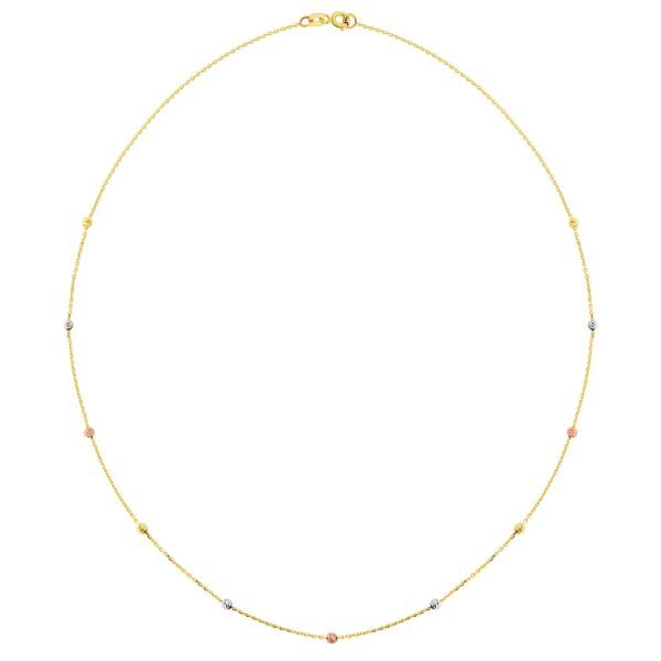 Altın Üç Renk Dorika Kolye