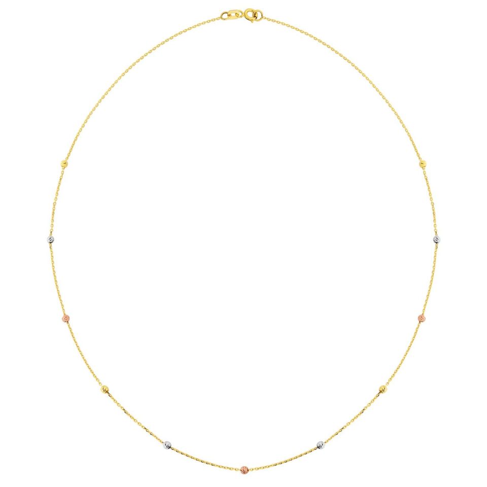 Altın Üç Renk Dorika Kolye