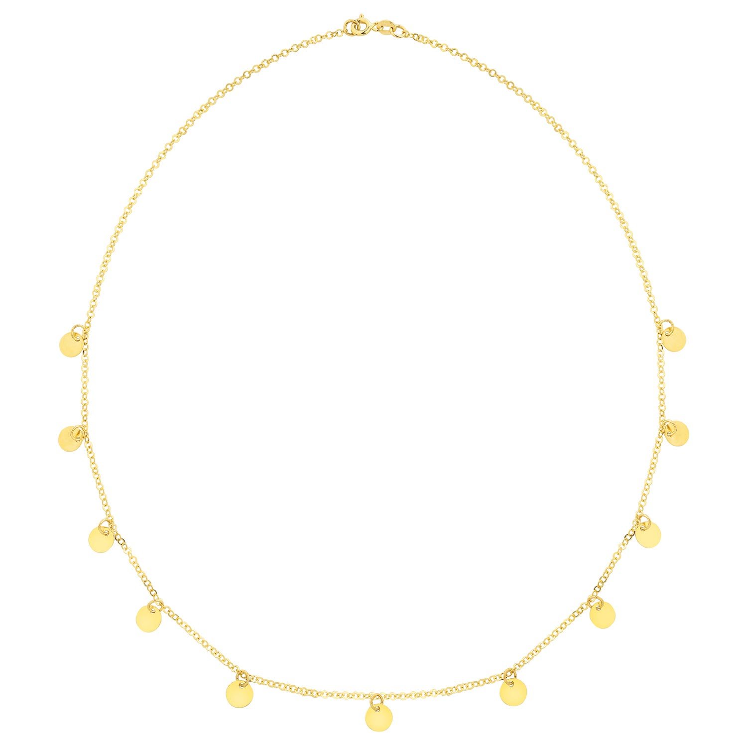 Altın Sıralı Düz Plaka Kolye