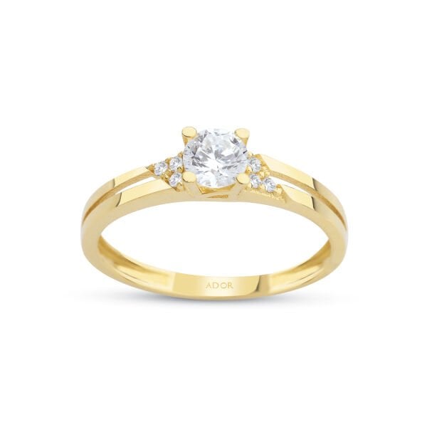 ALTIN TEKTAŞ TASARIM YÜZÜK