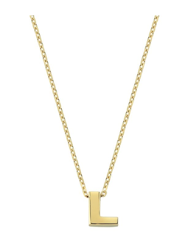 L Harfli Altın Kolye