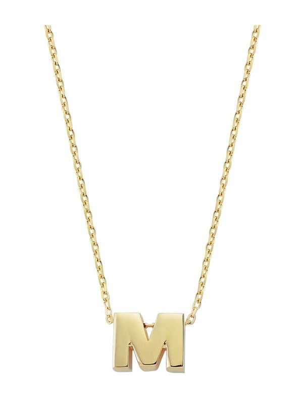 M Harfli Altın Kolye