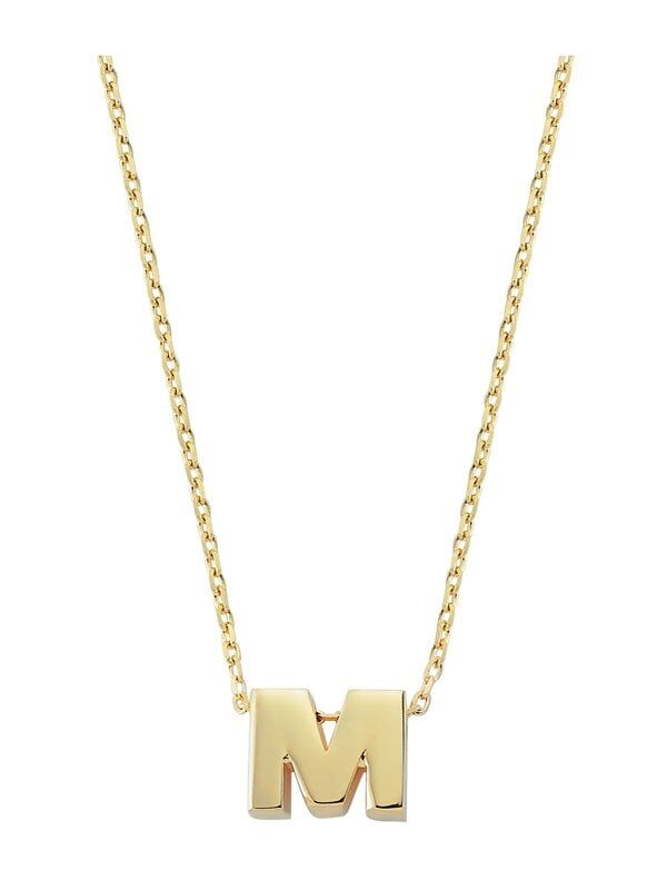 M Harfli Altın Kolye