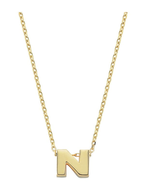 N Harfli Altın Kolye