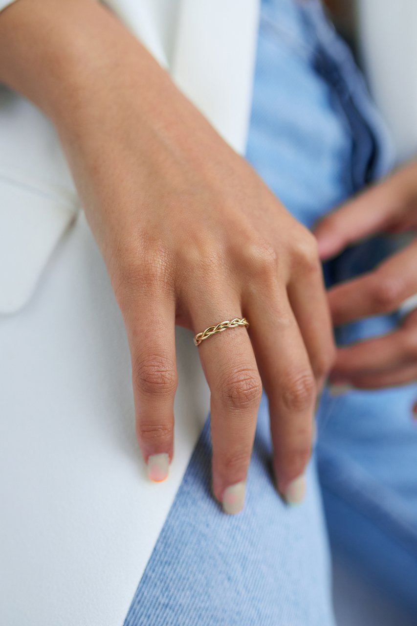 Altın Örgü Yüzük