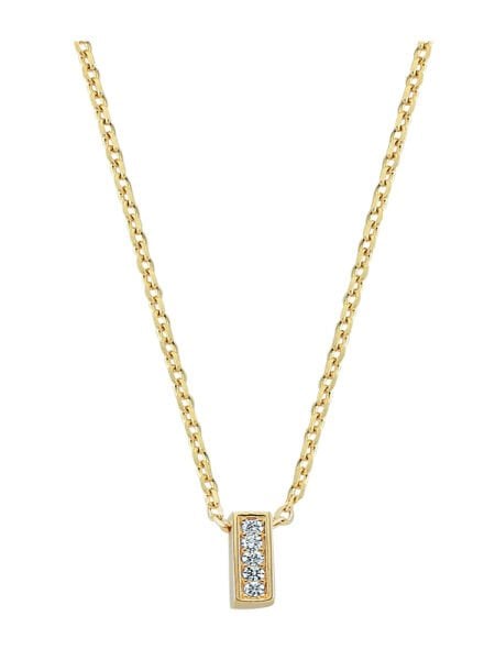 Altın Taşlı I Harf Kolye