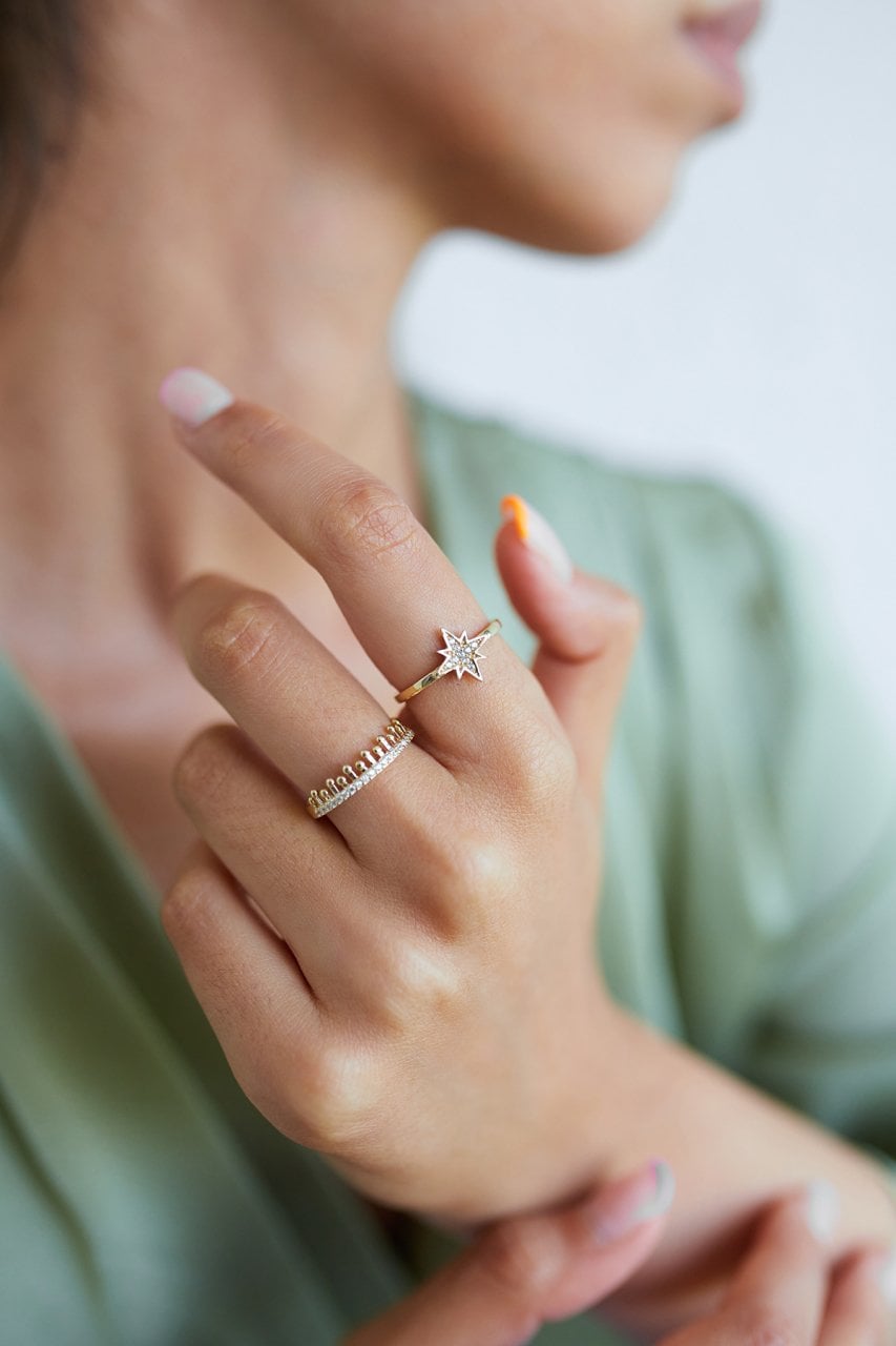 Altın Kutup Yıldızı Yüzük