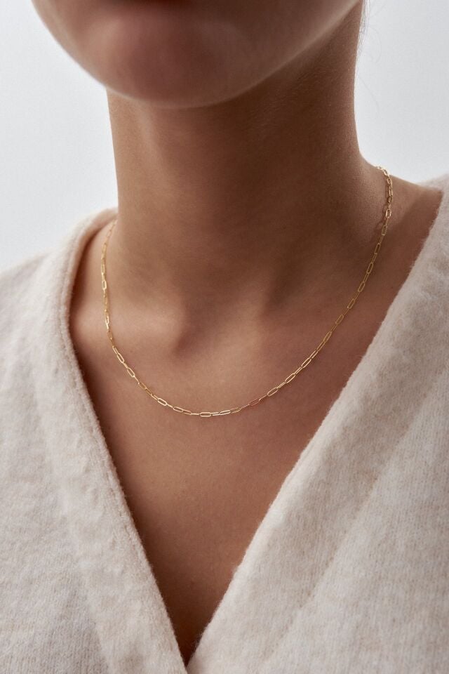 Altın İnce Ataç Zincir