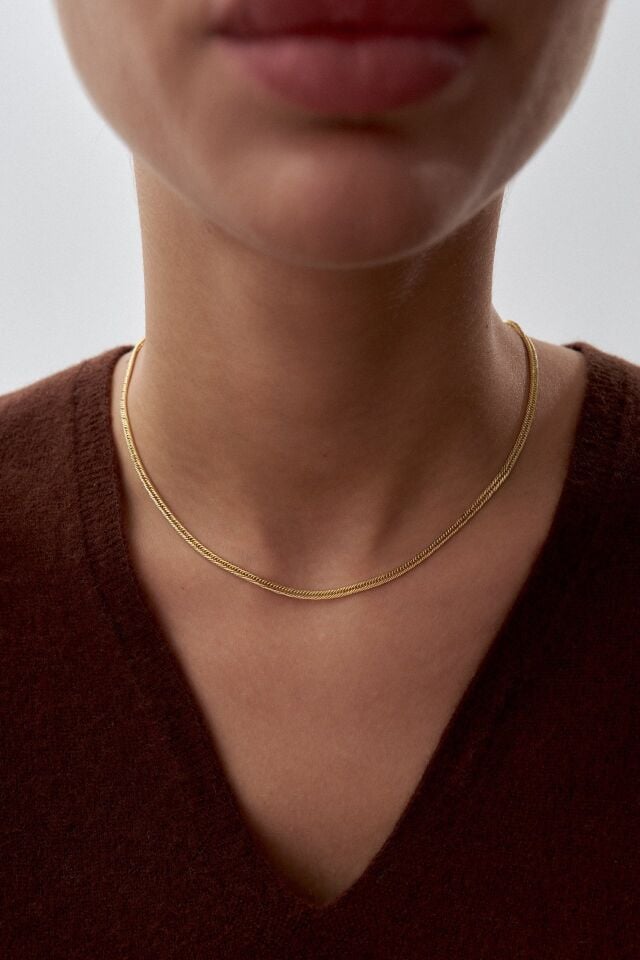 Altın İnce Triple Zincir