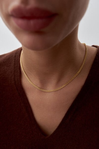 Altın İnce Triple Zincir