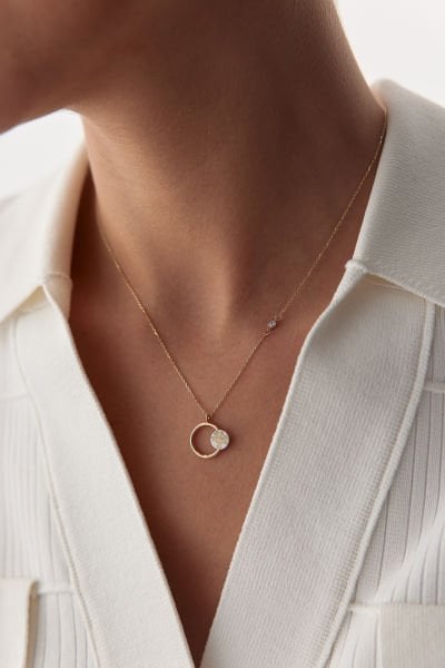 ALTIN YUVARLAK HAYAT AĞACI KOLYE