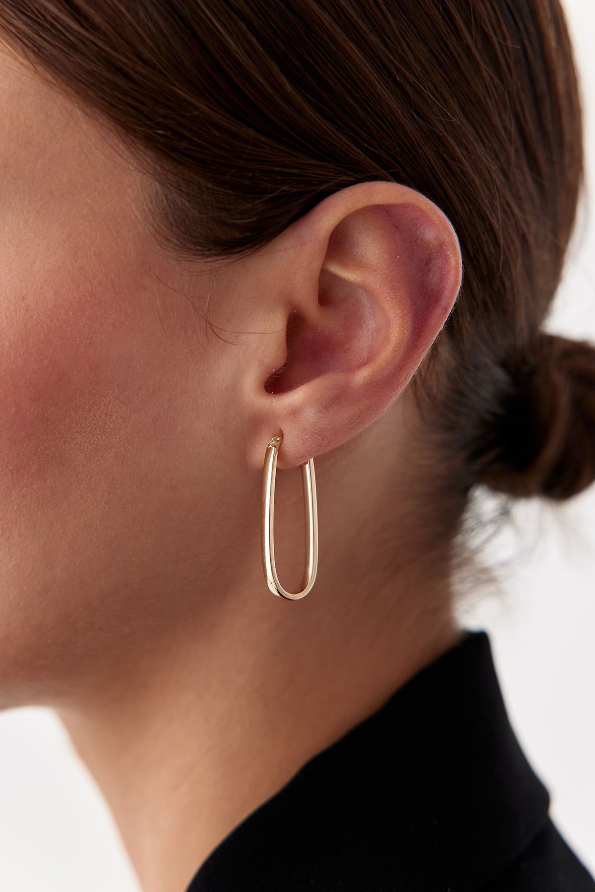 Altın Elliptic Küpe