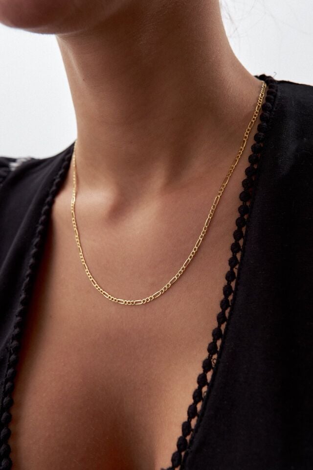 Altın Figaro Zincir