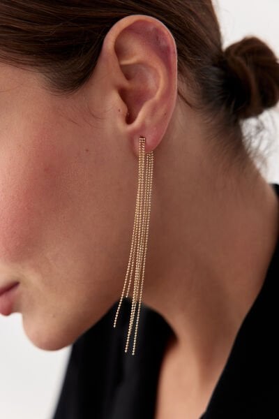 ALTIN FULL CHAİN KÜPE