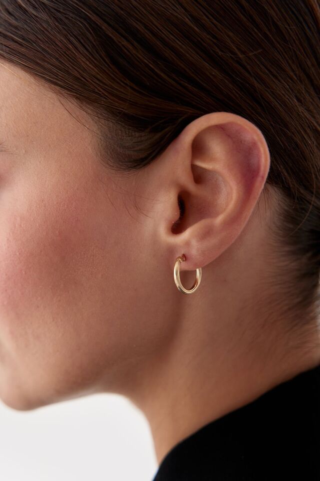 Altın Mini Halka Küpe