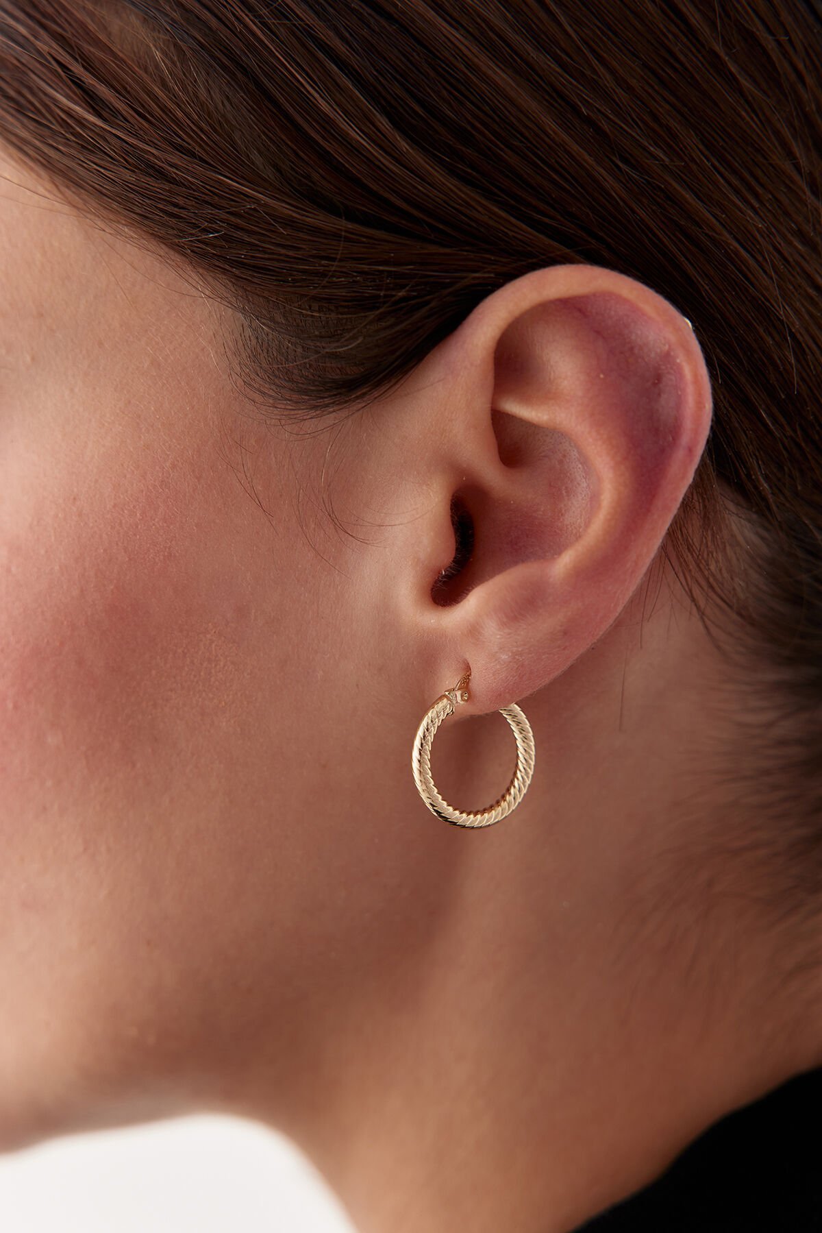 Altın Burgu Halka Küpe