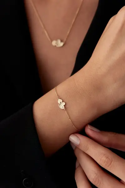 ALTIN KALEMLİ KALP SET