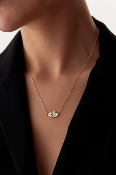 ALTIN KALEMLİ KALP SET